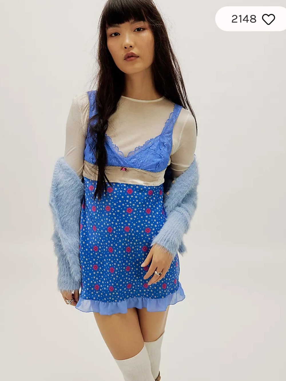 Intimately by Free People City Lights Mini Slip NWT